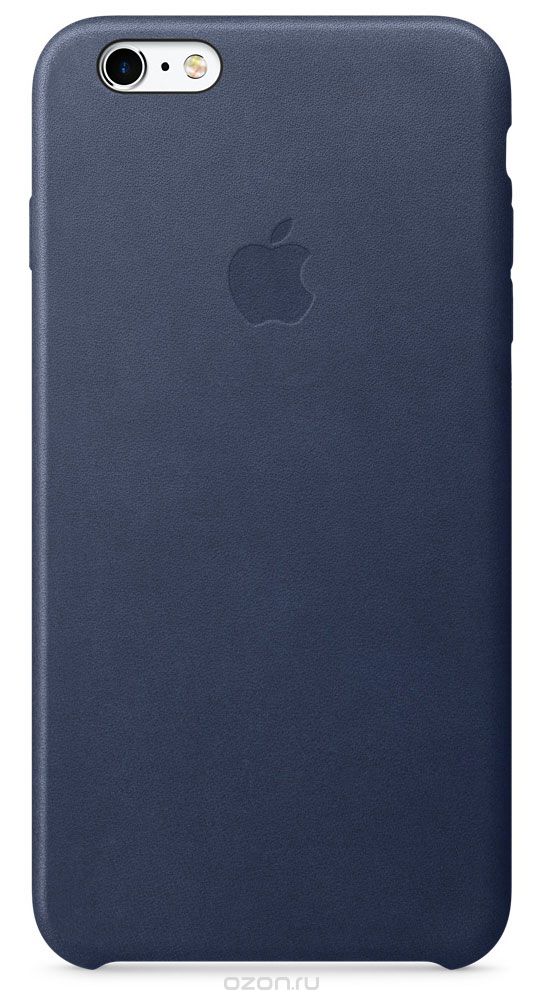 Apple Leather Case чехол для iPhone 6s Plus, Midnight Blue