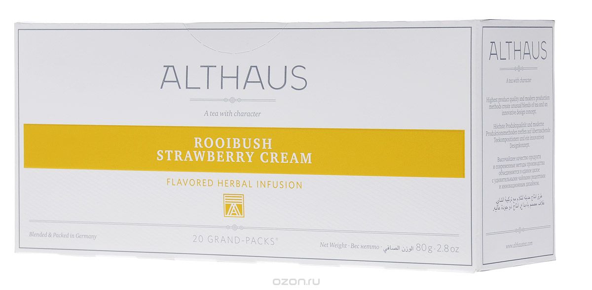 Althaus Grand Pack Rooibush Strawberry Cream    , 20 