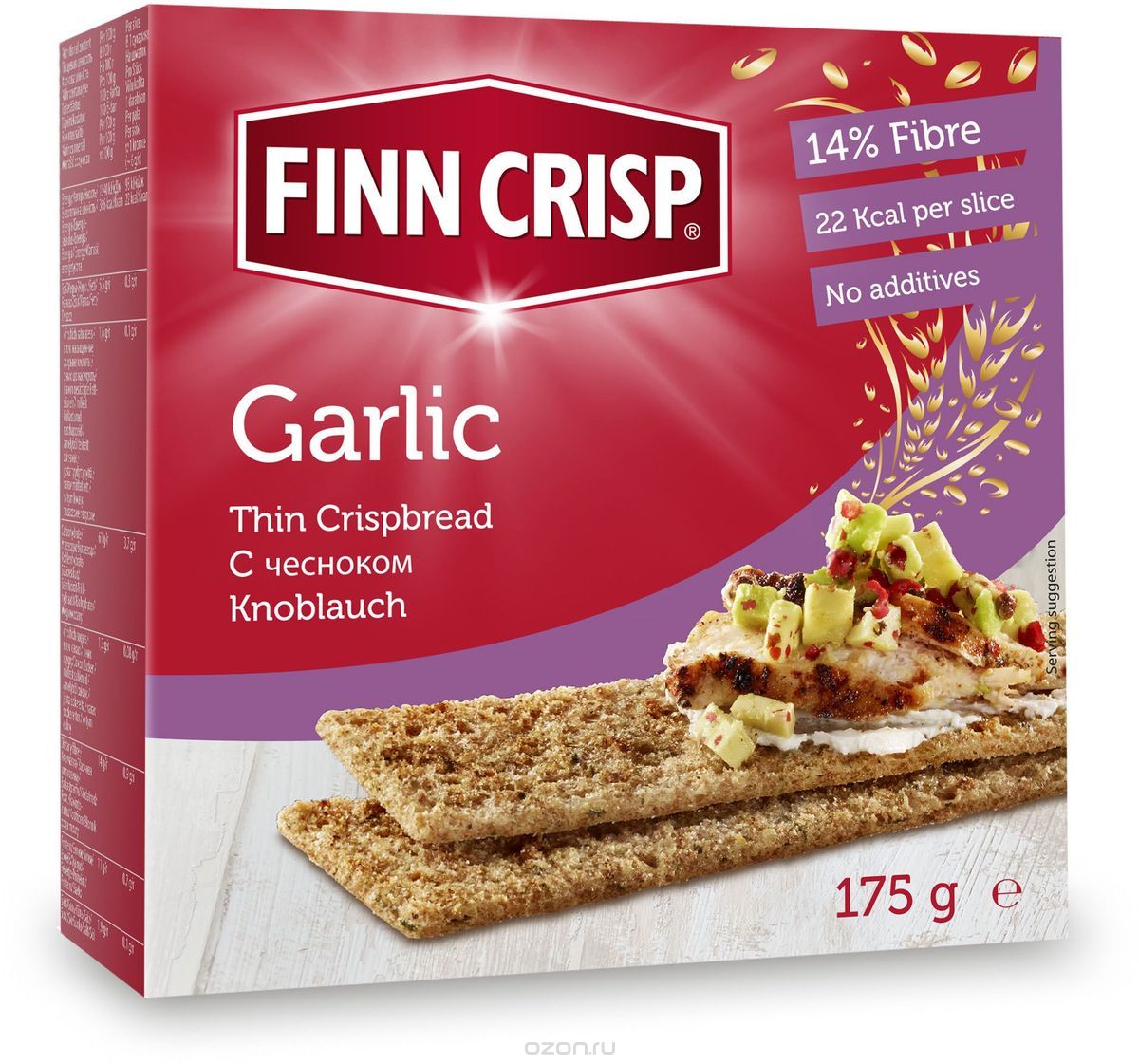 Finn Crisp Garlic   , 175 