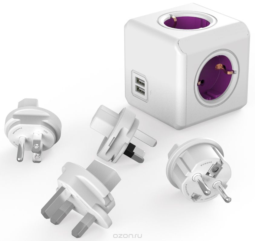 Allocacoc ReWirable USB, White сетевой разветвитель
