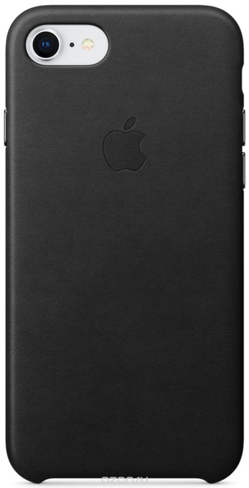 Apple Leather Case чехол для iPhone 7/8, Black