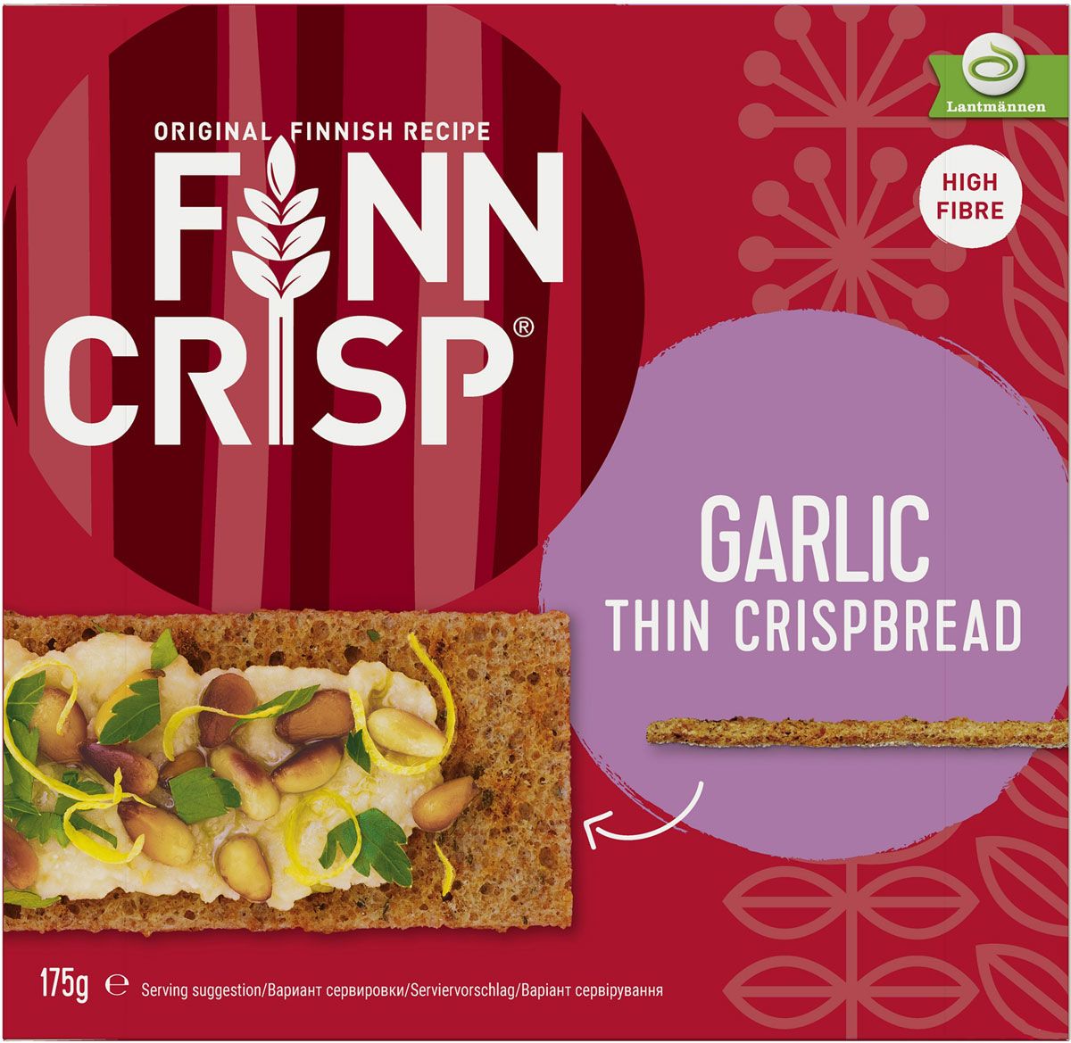 Finn Crisp Garlic   , 175 